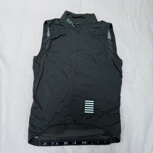 Rapha Gray Cycling Vest with Blue Accents